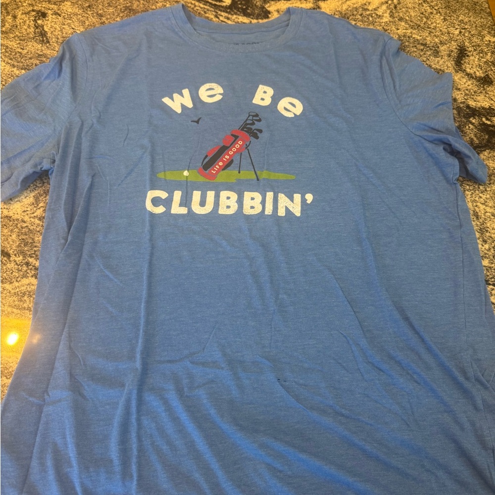 Blue Graphic Tee - We Be Clubbin'
